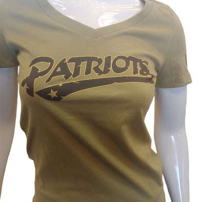 Somerset Patriots Ladies Vneck Armed Forces T-shirt