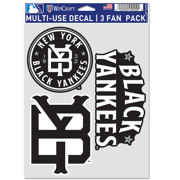 Somerset Patriots NY Black Yankees 5.5 X 7.5 Decal Pack