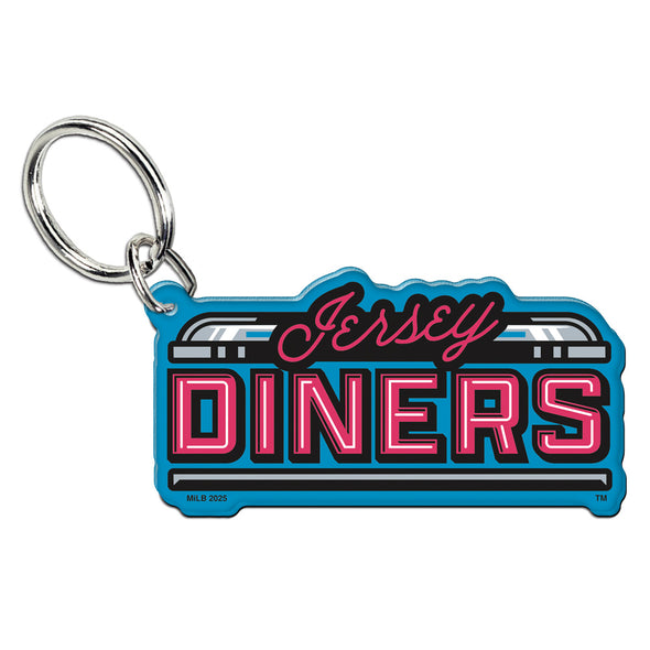 Somerset Patriots Jersey Diners Wordmark Acrylic Keyring