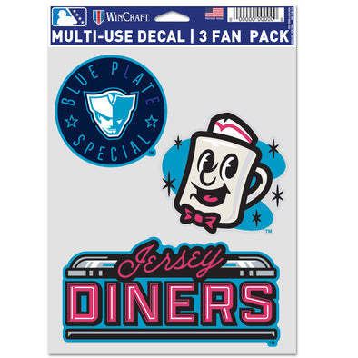 Somerset Patriots Jersey Diners 5.5 X 7.5 Decal Pack