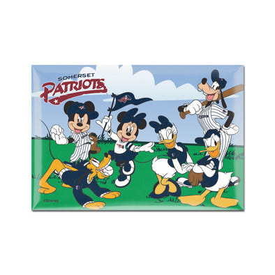 Somerset Patriots 2" X 3" Disney Co-Branded Fridge Magnet