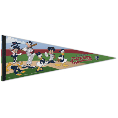 Somerset Patriots 12 X 30 Disney Co-Branded Large Pennant