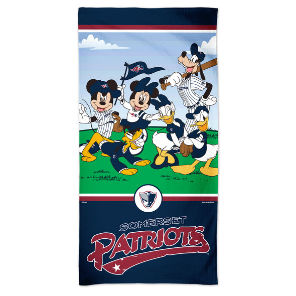 Somerset Patriots 30 X 60  Disney Patriots Beach Towel