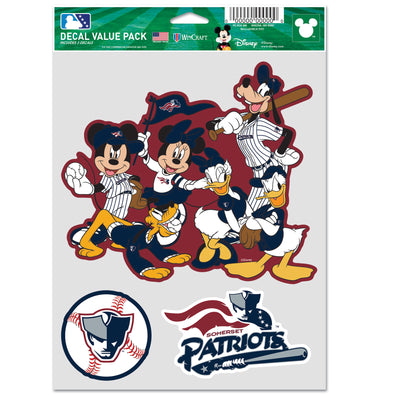 Somerset Patriots 5.5 X 7.5 Disney Patriots Decal Pack