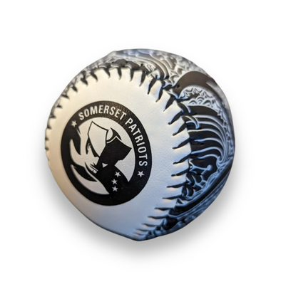 Somerset Patriots Black Paisley Icon Medallion Logo Baseball  
