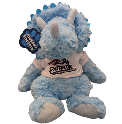 Somerset Patriots Cuddle Buddy 13 Inch Triceratops Plush Doll