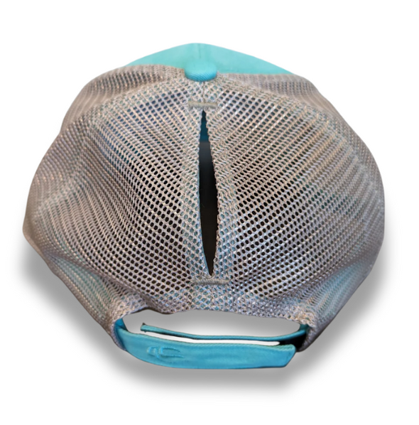 Jersey Diners Ladies Fit Mesh Back Sublimated Patch Cap With Ponytail Mesh Back