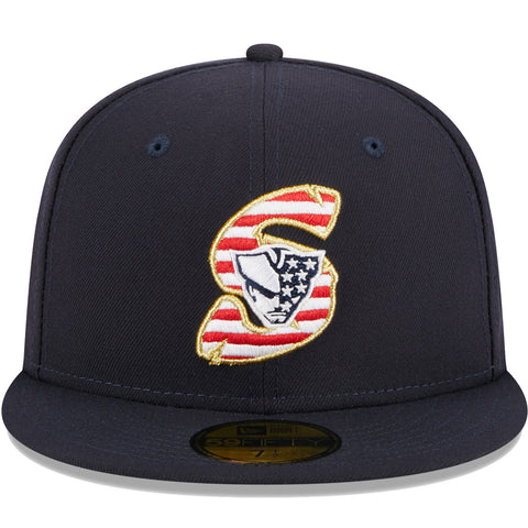 Somerset Patriots Stars and Stripes 59Fifty Authentic On-Field Cap