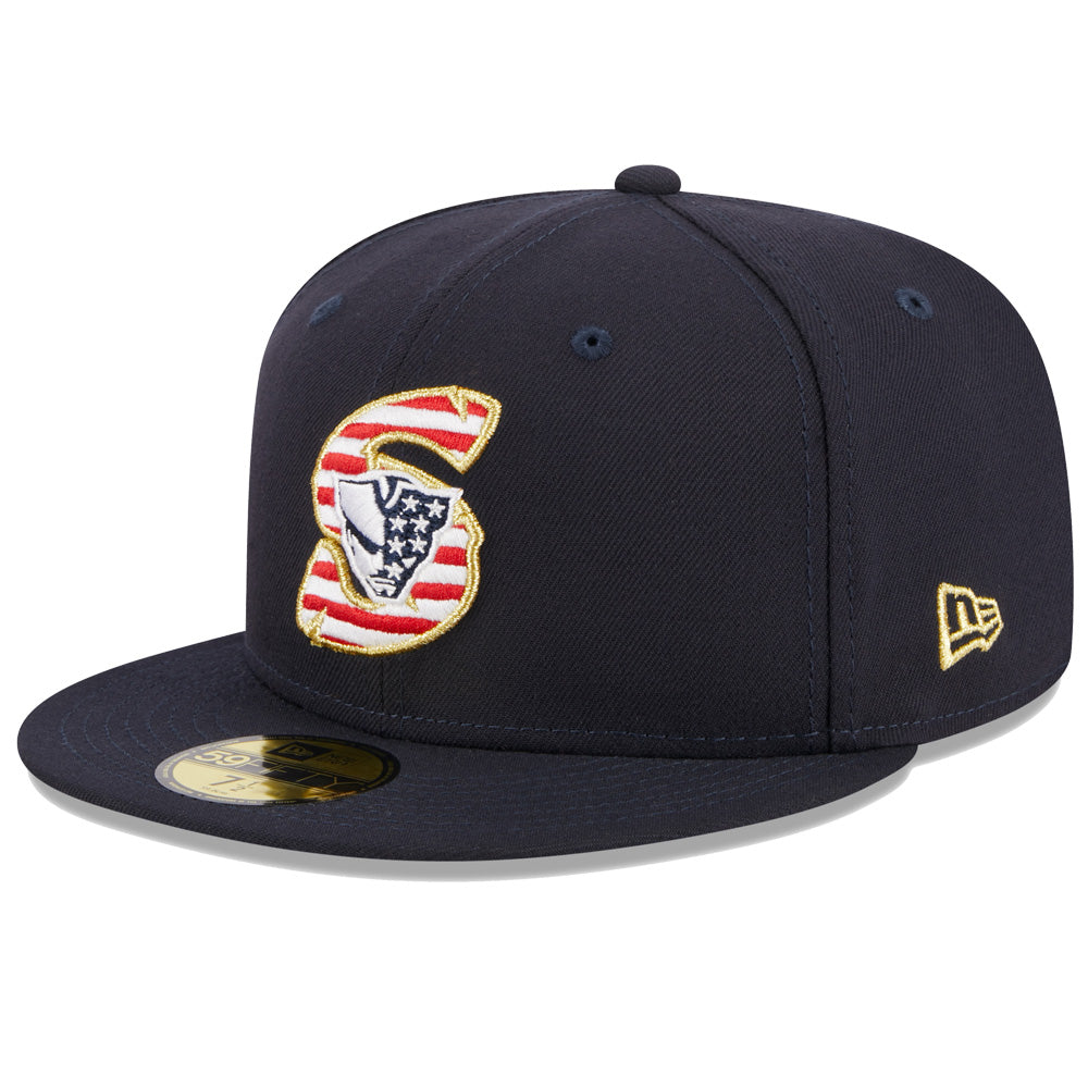 Somerset Patriots Stars and Stripes 59Fifty Authentic On-Field Cap ...