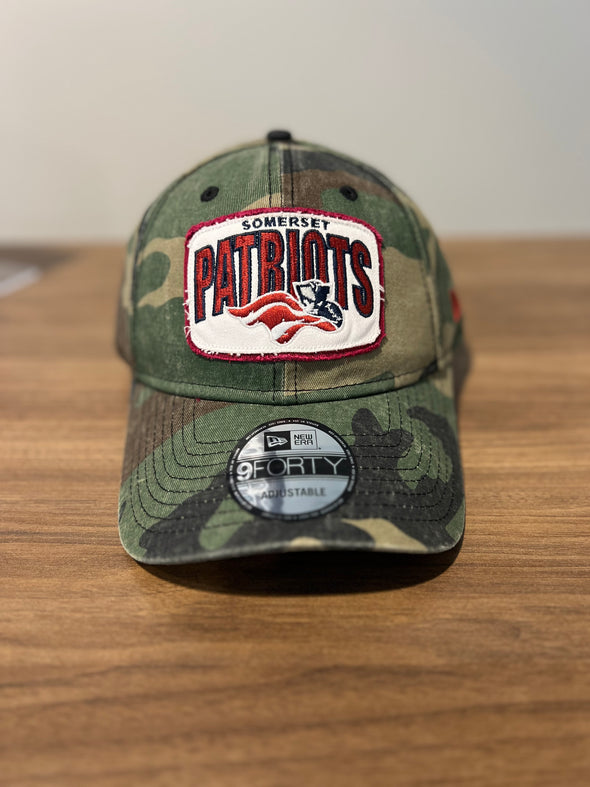 Somerset Patriots New Era Camo 9FORTY Adjustable Game Day Cap