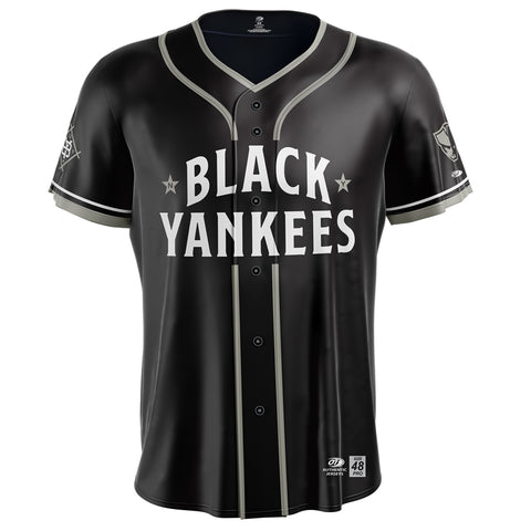 Somerset Patriots On-Field Authentic Black Yankees Jersey