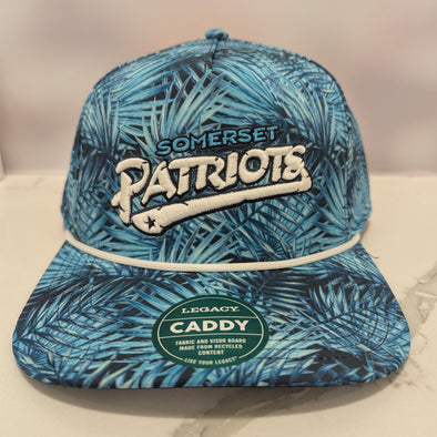 Somerset Patriots L2 Caddy Lightweight Performance Adjustable Snap Back Cap.