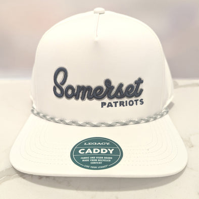 Somerset Patriots L2 Caddy Lightweight Performance Adjustable Snap Back Cap.