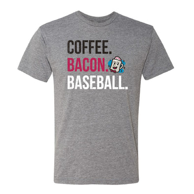 Somerset Patriots Adult Soft Style Jersey Diners Coffee Bacon Baseball T-shirt
