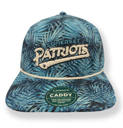 Somerset Patriots L2 Caddy Lightweight Performance Adjustable Golf Snap Back Cap.