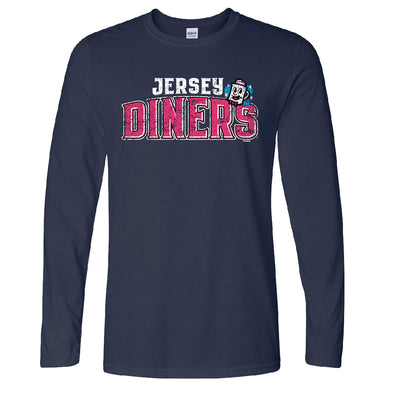 Somerset Patriots Adult Jersey Diners Soft Style Long Sleeve T-shirt