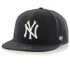 47 Brand New York Yankees Black No Shot 47 Captain Snap Back Cap