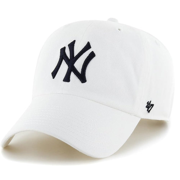 New York Yankees White 47 Clean Up Slide Buckle