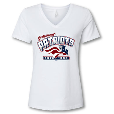 Somerset Patriots White Ozzie Women's T-Shirt