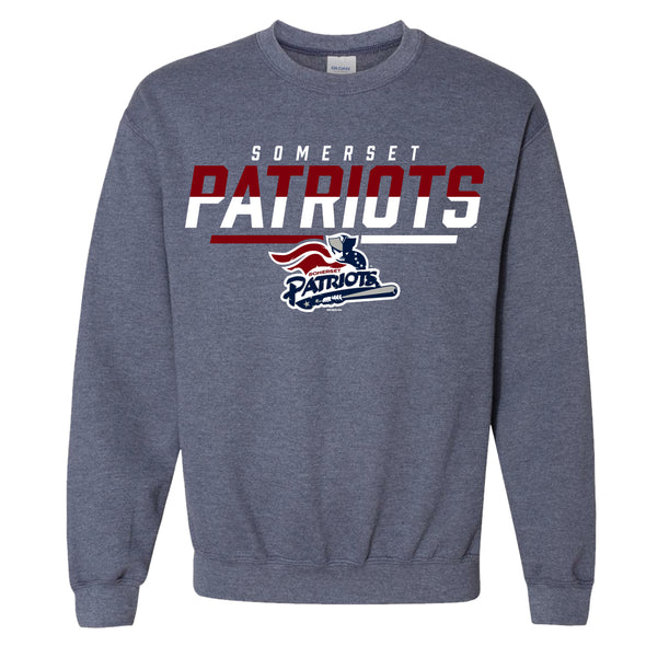 Somerset Patriots Heather Navy Accelerator Crew Neck