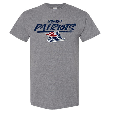 Somerset Patriots Youth Graphite Heather Dinks Tee