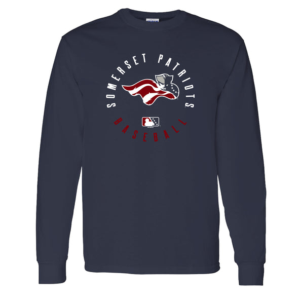 Somerset Patriots Navy Jesea Long Sleeve T-Shirt