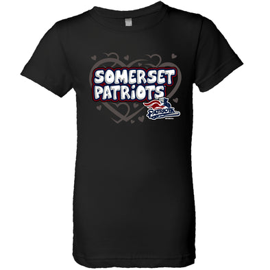 Somerset Patriots Youth Black Lister Tee