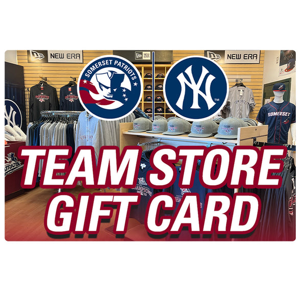 Somerset Patriots Team Store Merchandise Physical Gift Card