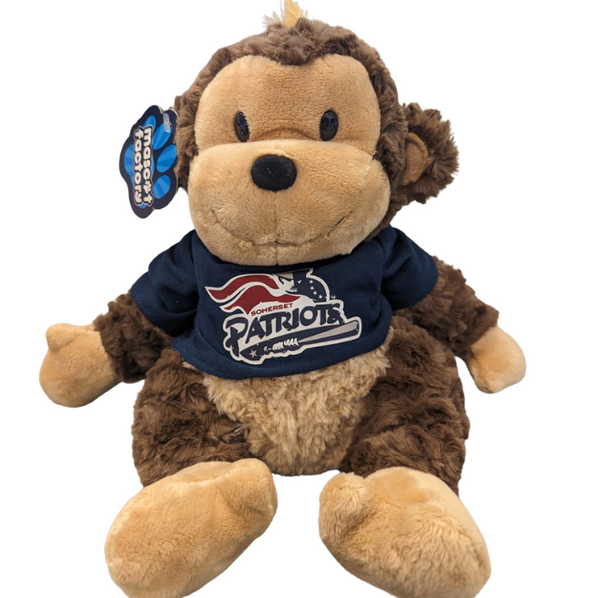 Somerset Patriots Cuddle Buddy 13 Inch Monkey Plush Doll