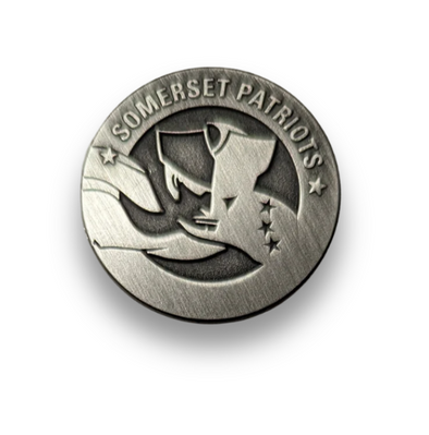 Somerset Patriots Black & White ICON Die Struck Ball Marker