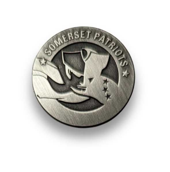 Somerset Patriots Black & White ICON Die Struck Ball Marker