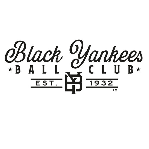 Somerset Patriots NY Black Yankees Baseball Club Wordmark White Soft Style Tee