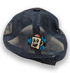 Jersey Diners Adult Wordmark Unstructured Garment Washed Mesh Back Hook Loop Cap