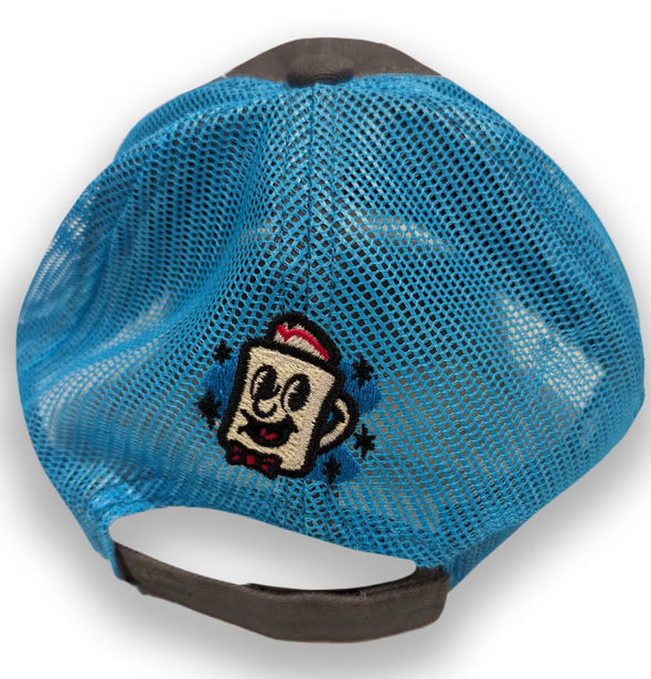 Jersey Diners Adult Wordmark Unstructured Garment Washed Mesh Back Hook Loop Cap