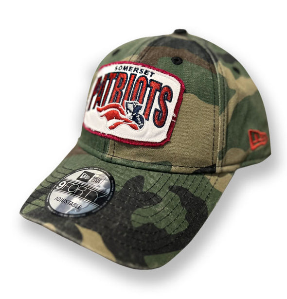 Somerset Patriots New Era Camo 9FORTY Adjustable Game Day Cap