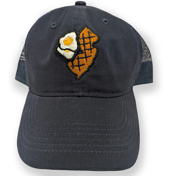 Somerset Patriots Adult Jersey Diners Garment Washed State & Eggs Unstructured Mesh Back Cap