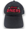 Jersey Diners Adult Wordmark Unstructured Garment Washed Mesh Back Hook Loop Cap