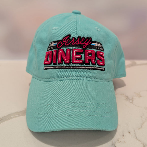 Jersey Diners Adult Wordmark Unstructured Slide Buckle Cap