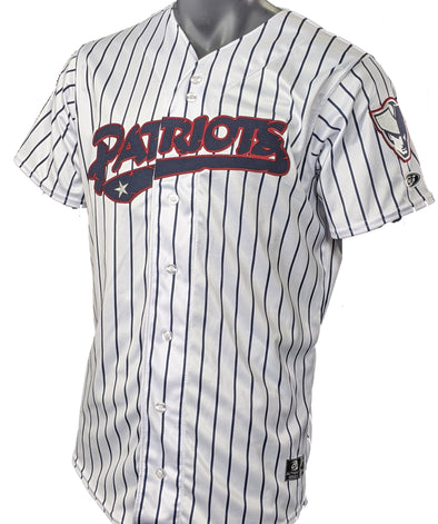 Somerset Patriots Official Onfield Authentic Cut Home Pinstripe Jersey