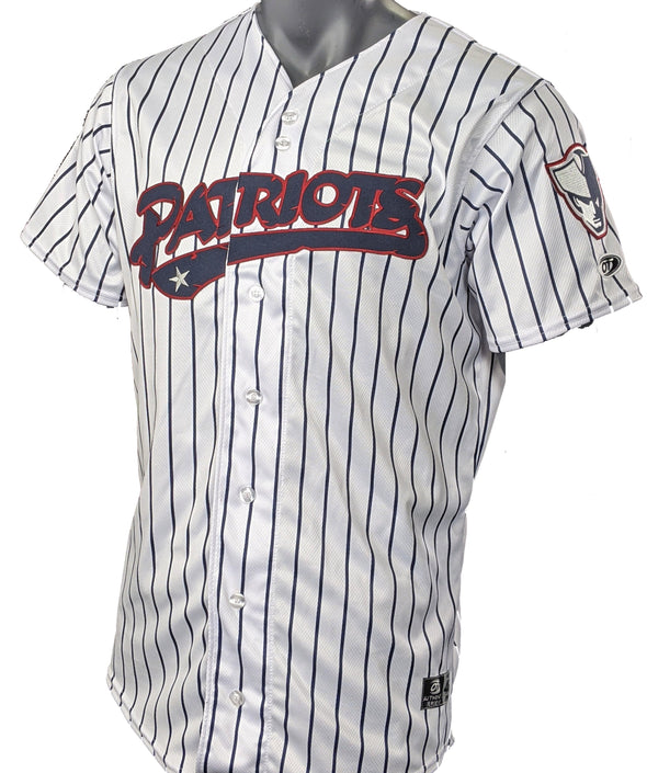Somerset Patriots Official Onfield Authentic Cut Home Pinstripe Jersey