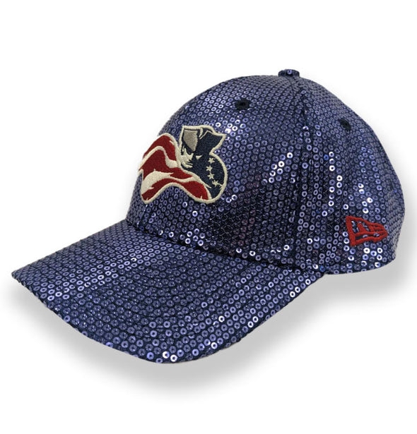 Somerset Patriots Youth Girls 9Forty Sequin Hook Loop Adjustable Cap