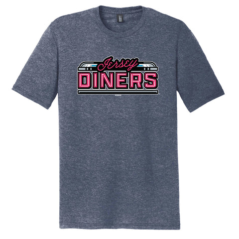 Somerset Patriots Adult Navy Frost Triblend Jersey Diners Wordmark T-shirt