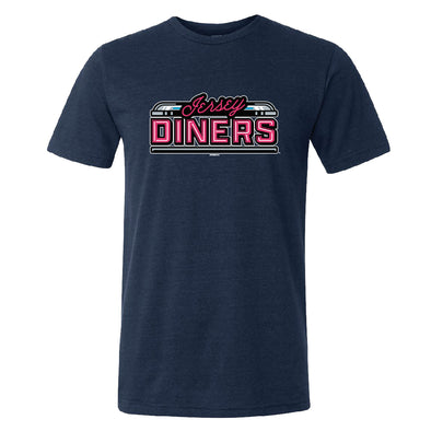 Somerset Patriots Youth Navy Triblend Jersey Diners Wordmark T-shirt