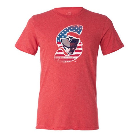 Somerset Patriots Mens Patriotic Red Softstyle Tee