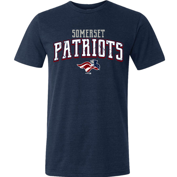 Somerset Patriots Adult Premium Tri-Blend Collegiate T-shirt