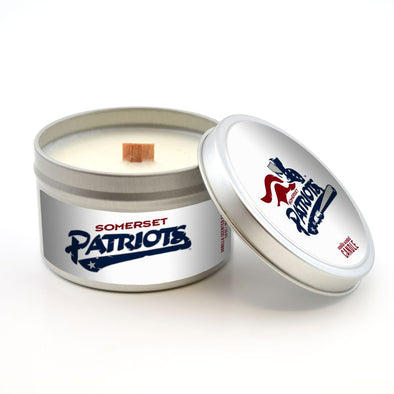 Somerset Patriots 5.8oz Vanilla Scented Travel Candle w/Lid