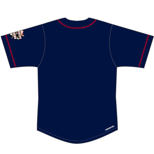 Somerset Patriots Marvel's Defenders of the Diamond Adult Lifestyle Fan Jersey