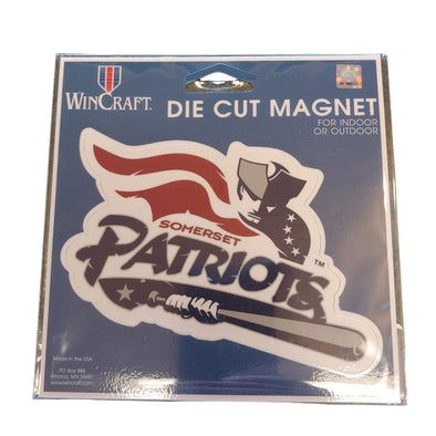 Somerset Patriots 4.5" X 6" Die Cut Car Team Logo Car Magnet