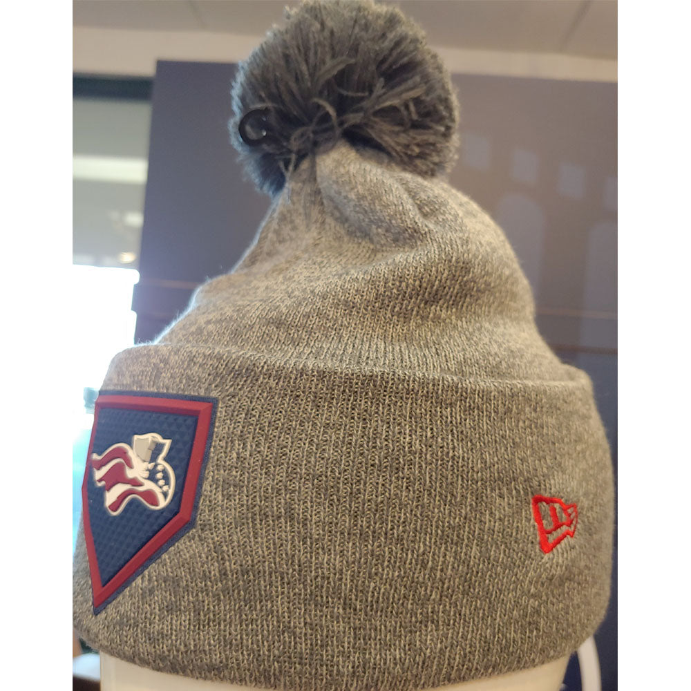 Somerset Patriots Baseball - Bundle up with a Gray Knit Cap from