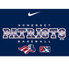 Somerset Patriots Nike Adult Long Sleeve Co-Branded Navy Cotton Tee